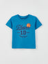 LC Waikiki Crew Neck Short Sleeve Printed Baby Boy T-Shirt 2 Pieces